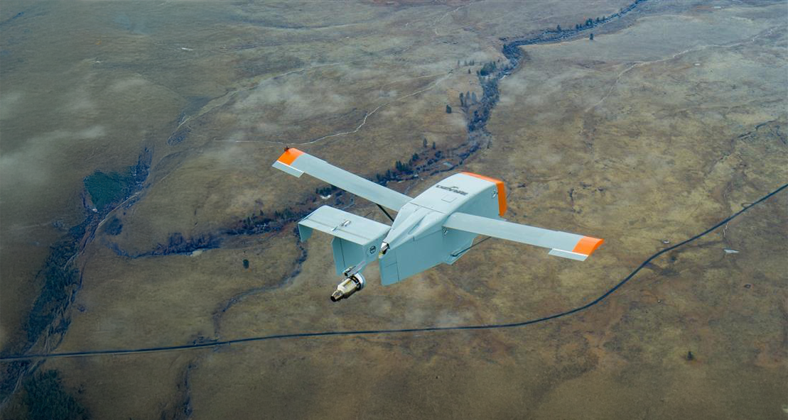 Grasshopper Long-Range by DZYNE in flight with engine power
